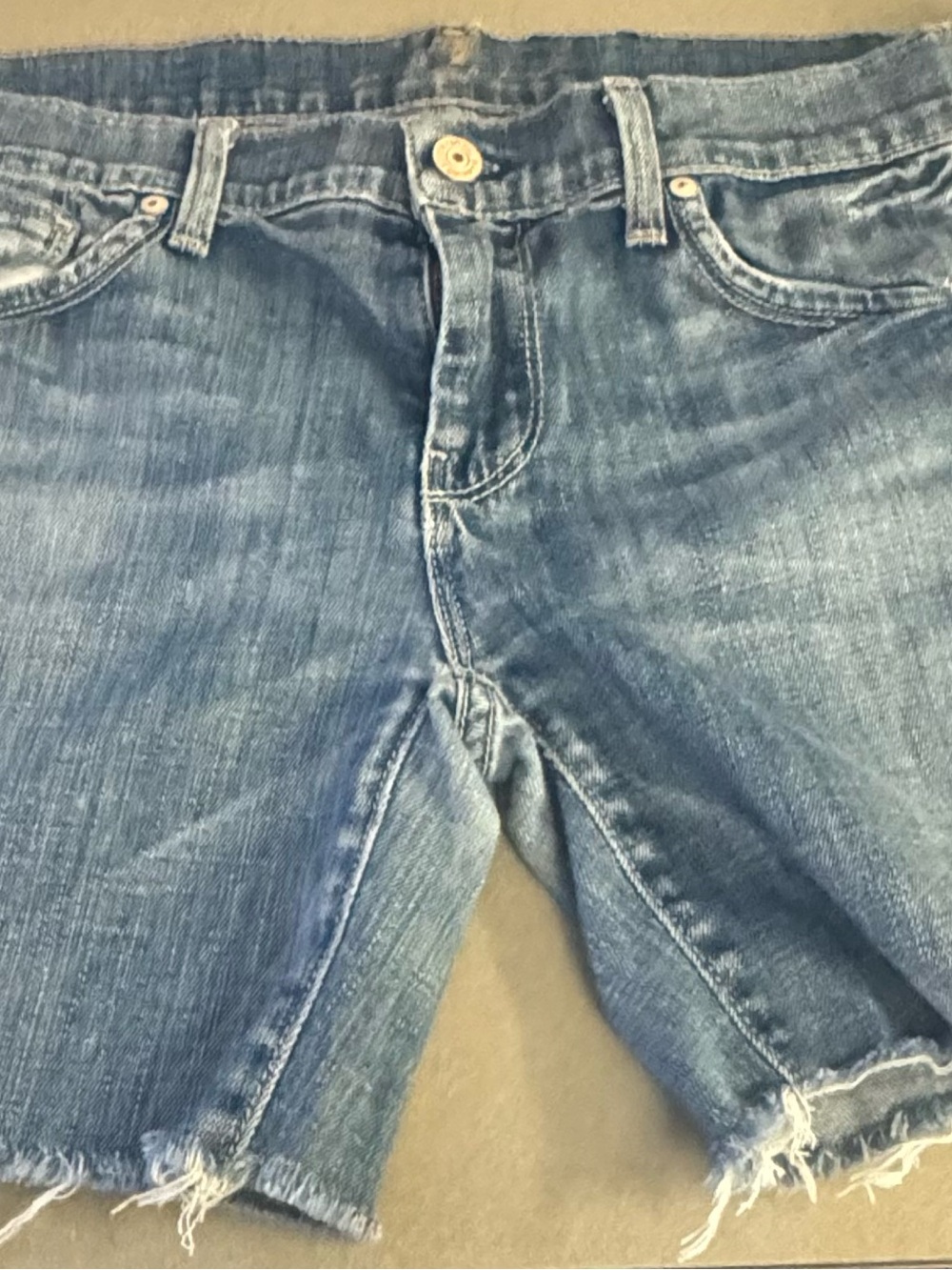 7 for all man kind frayed shorts